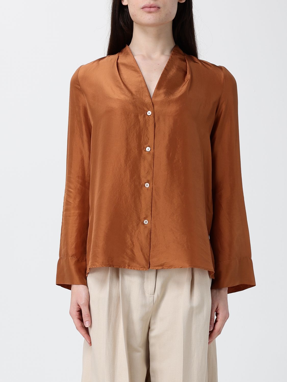 Shirt Woman color Brown