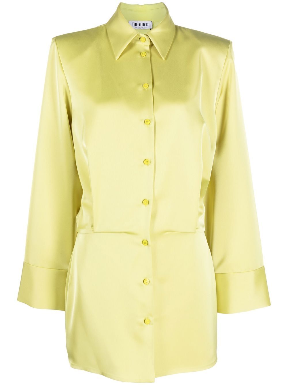 Single-breasted shirtdress - Green