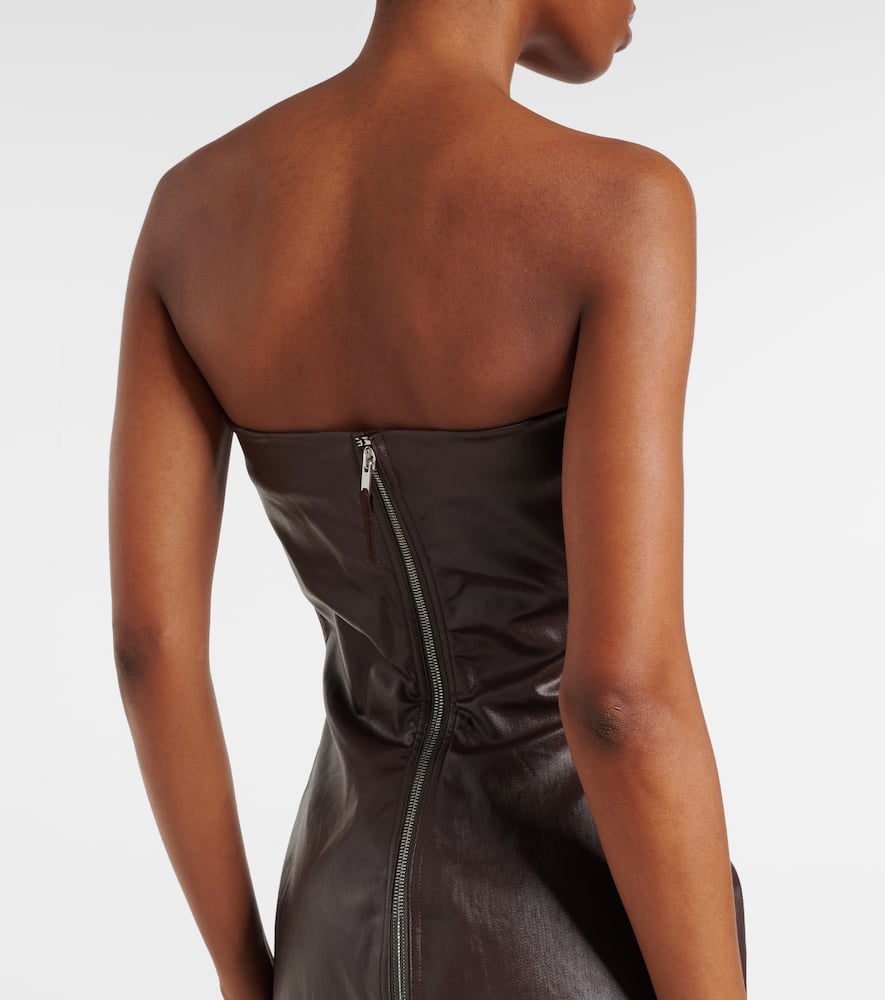 Denim bustier gown