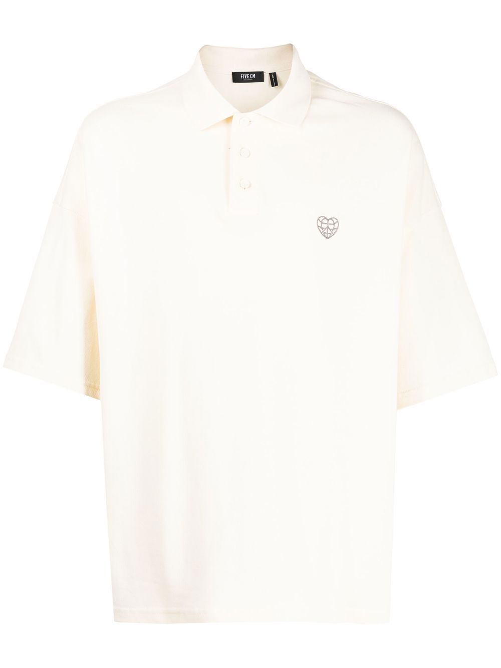 Embroidered logo polo shirt - White