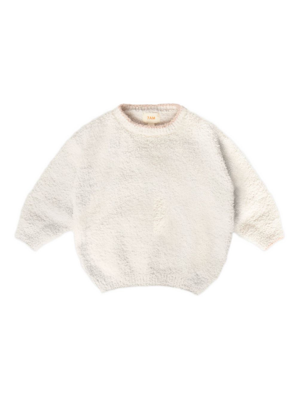 7AM KIDS Fuzzy sweater - White