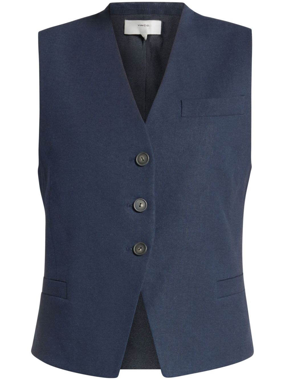 V-neck waistcoat - Blue