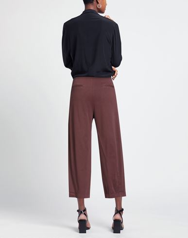 Woman Pants Burgundy Size 2 Cotton, Viscose, Elastane