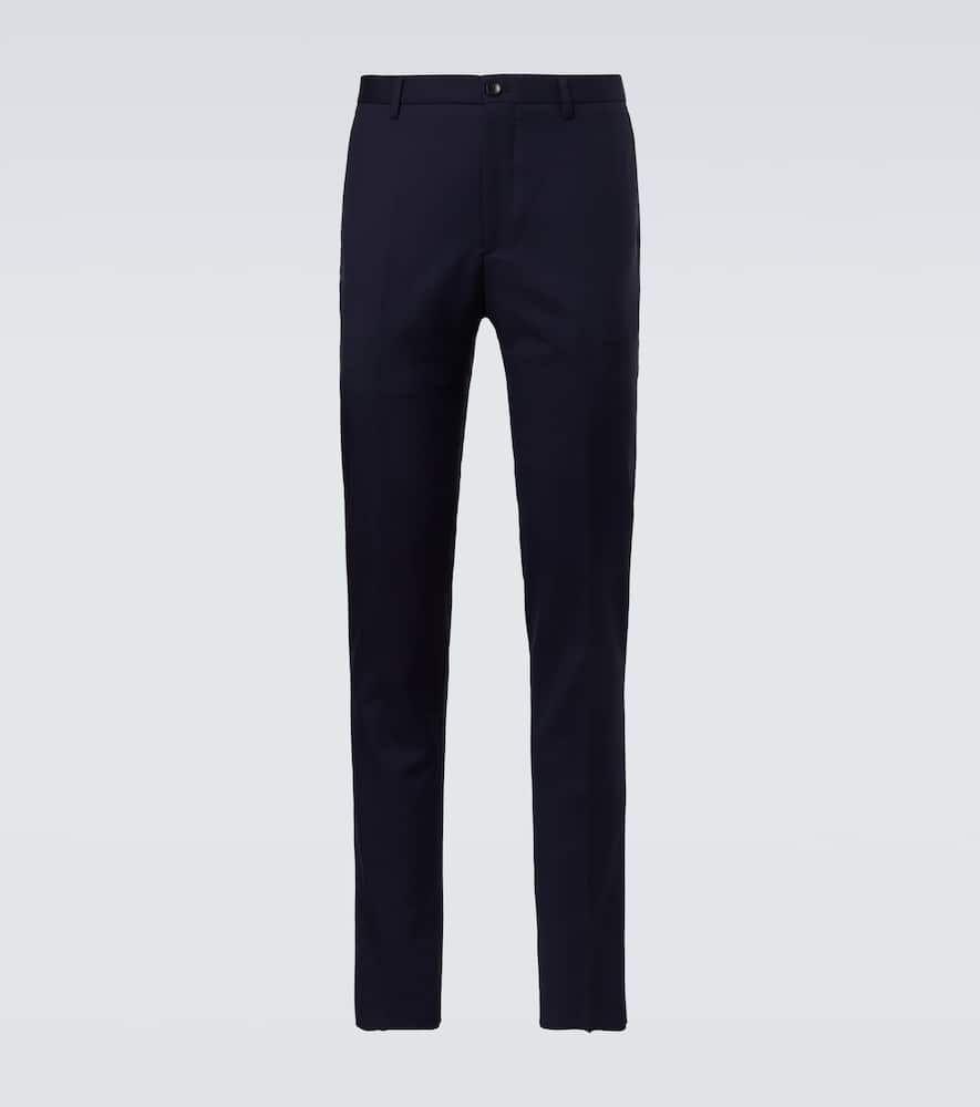 Wool slim pants