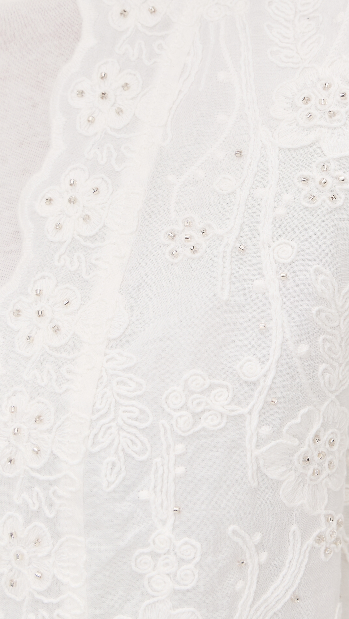 Embroidered Jacket White