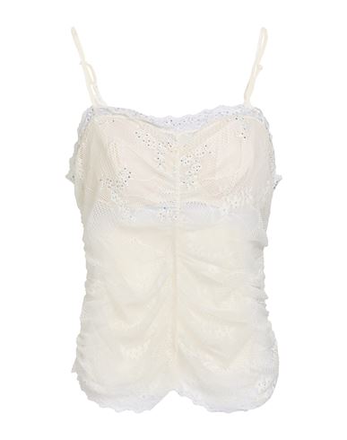 Woman Top Ivory Size 10 Polyamide, Elastane