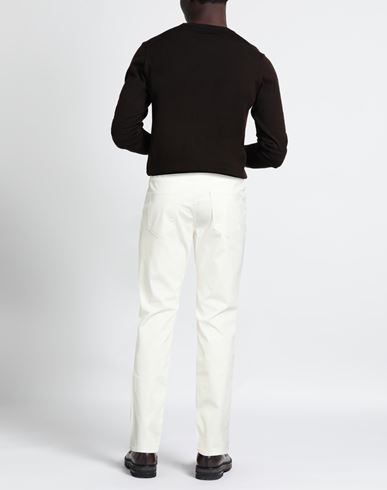 Man Pants Cream Size 30 Cotton, Elastane