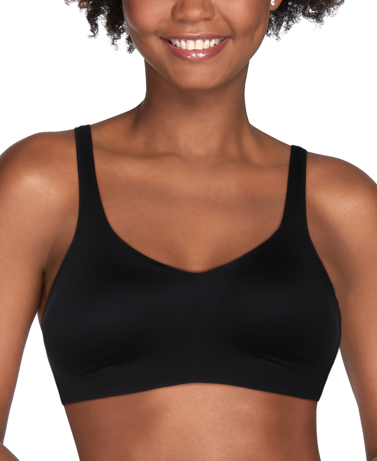 Women's Beyond Comfort Simple Sizing Wirefree Bra 72204 - Mid Black