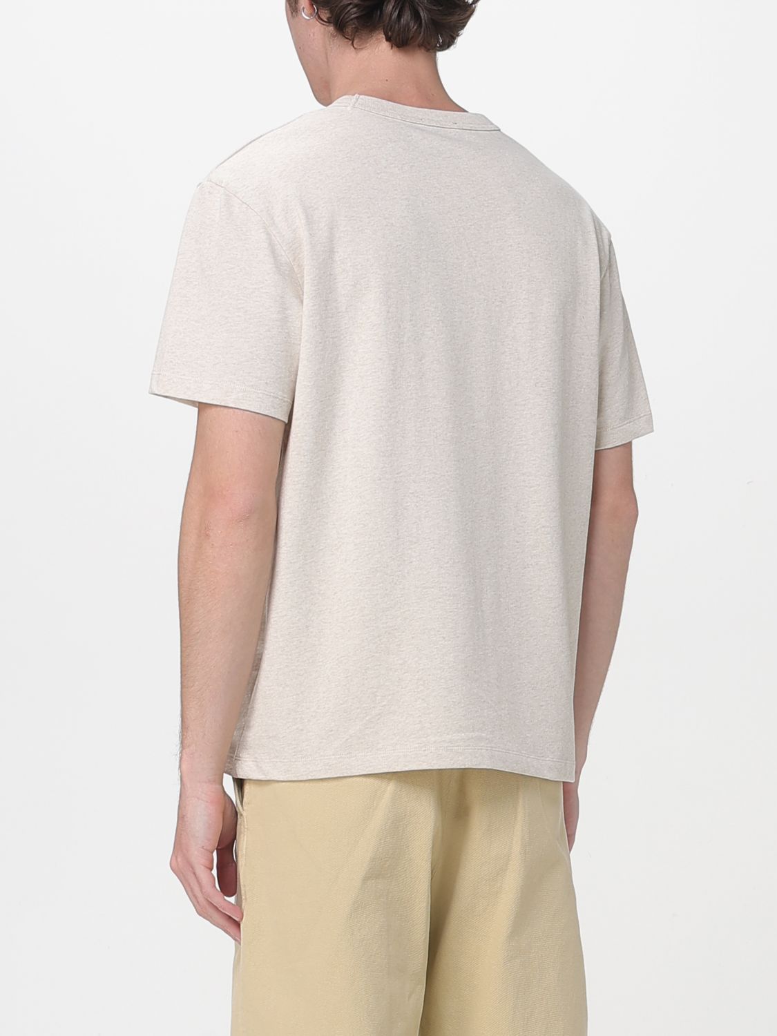 A. P.C.-T Shirt Con Logo Floccato-Uomo