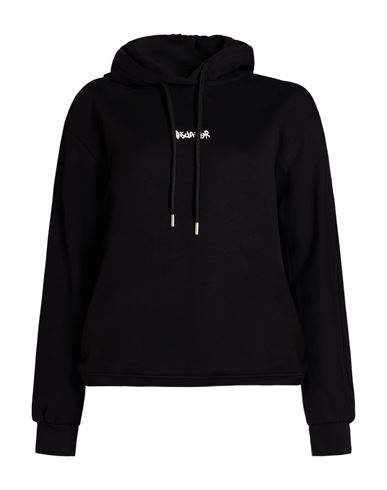 Woman Sweatshirt Black Size M Cotton