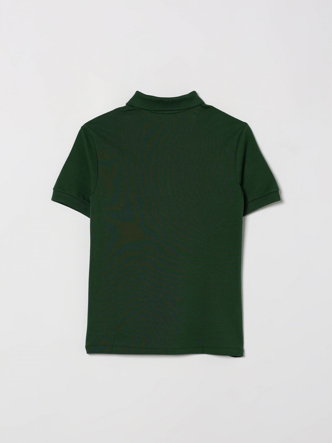 Boy's Short-Sleeve Cotton Polo Shirt with Logo Patch
