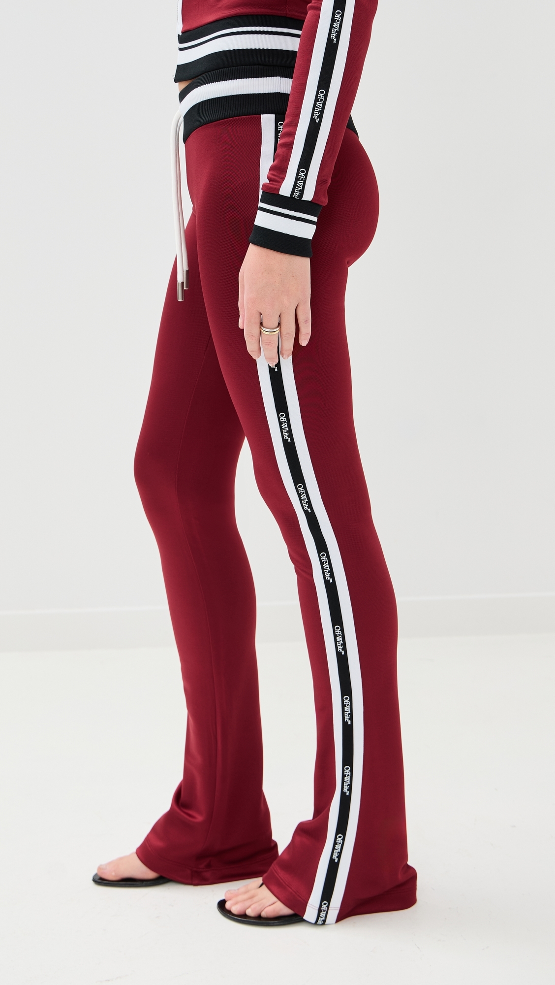 Track Serena Slim Pants Red Dahlia/Blue