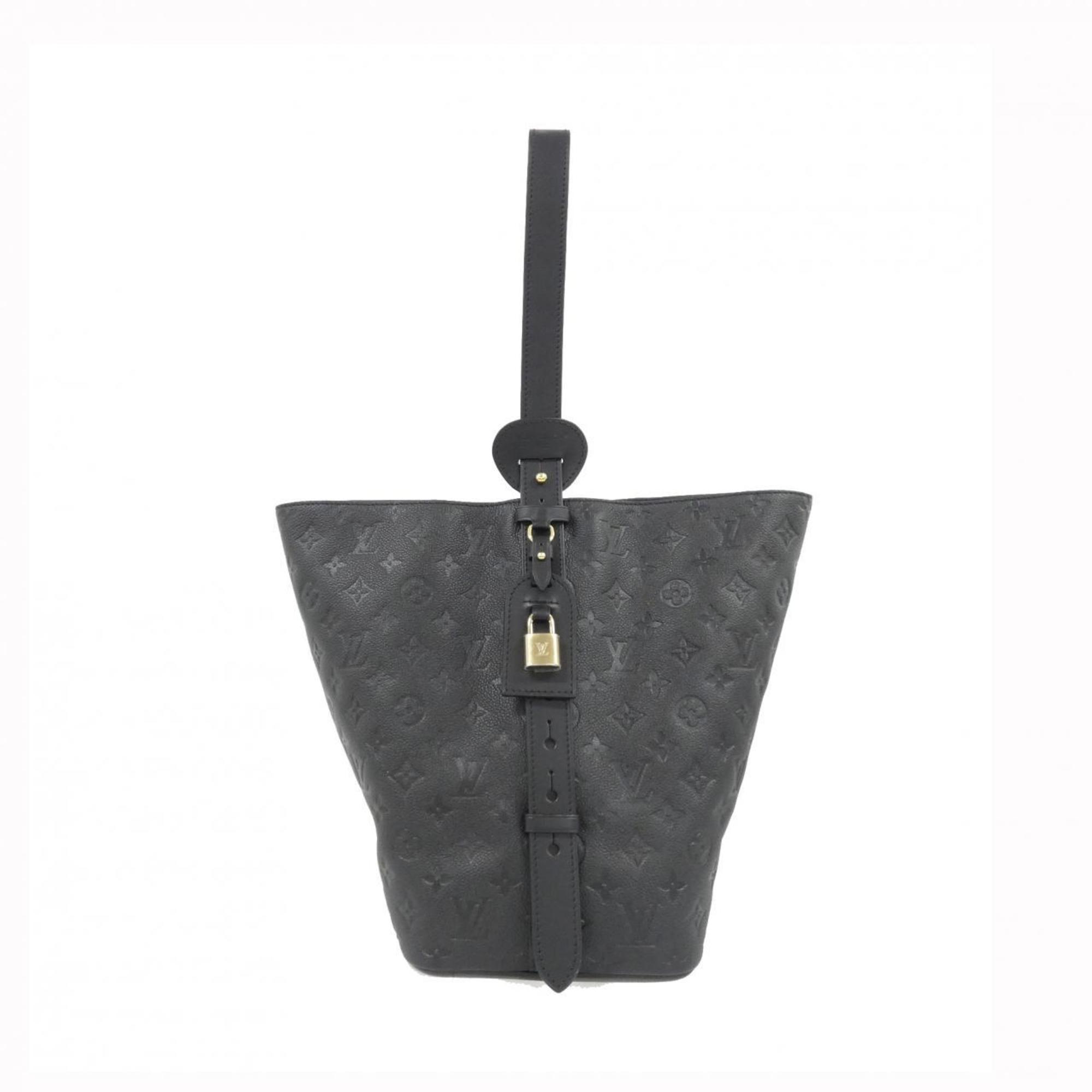 Louis Vuitton Black Leather Shoulder Bag Pre-Owned