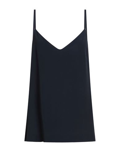 Woman Top Midnight blue Size 8 Acetate, Silk