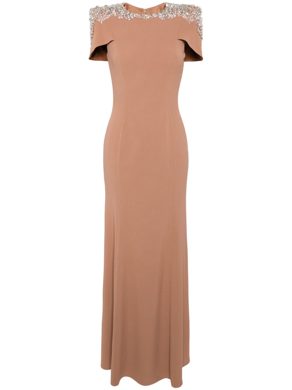 Polaris crystal-embellished gown - Brown