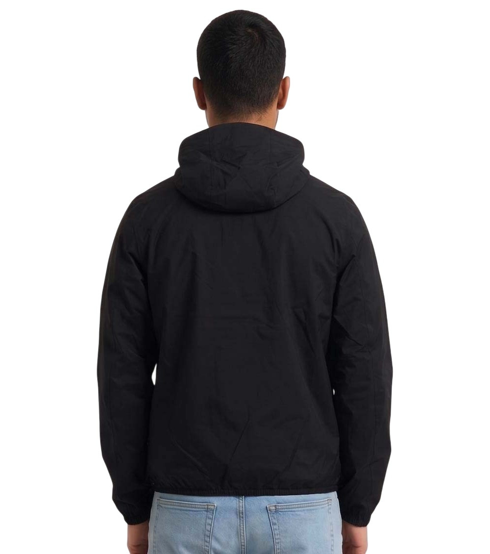 Black Logo Hood Jacket
