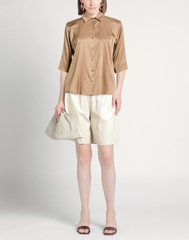Woman Shirt Sand Size 4 Polyester, Elastane