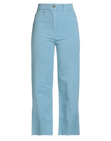 Woman Jeans Sky blue Size 26 Cotton, Elastane