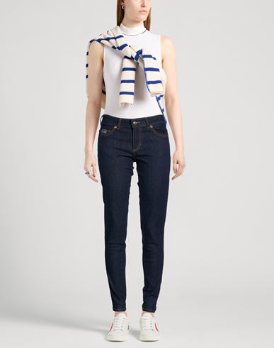 Woman Jeans Blue Size 26 Cotton, Elastane