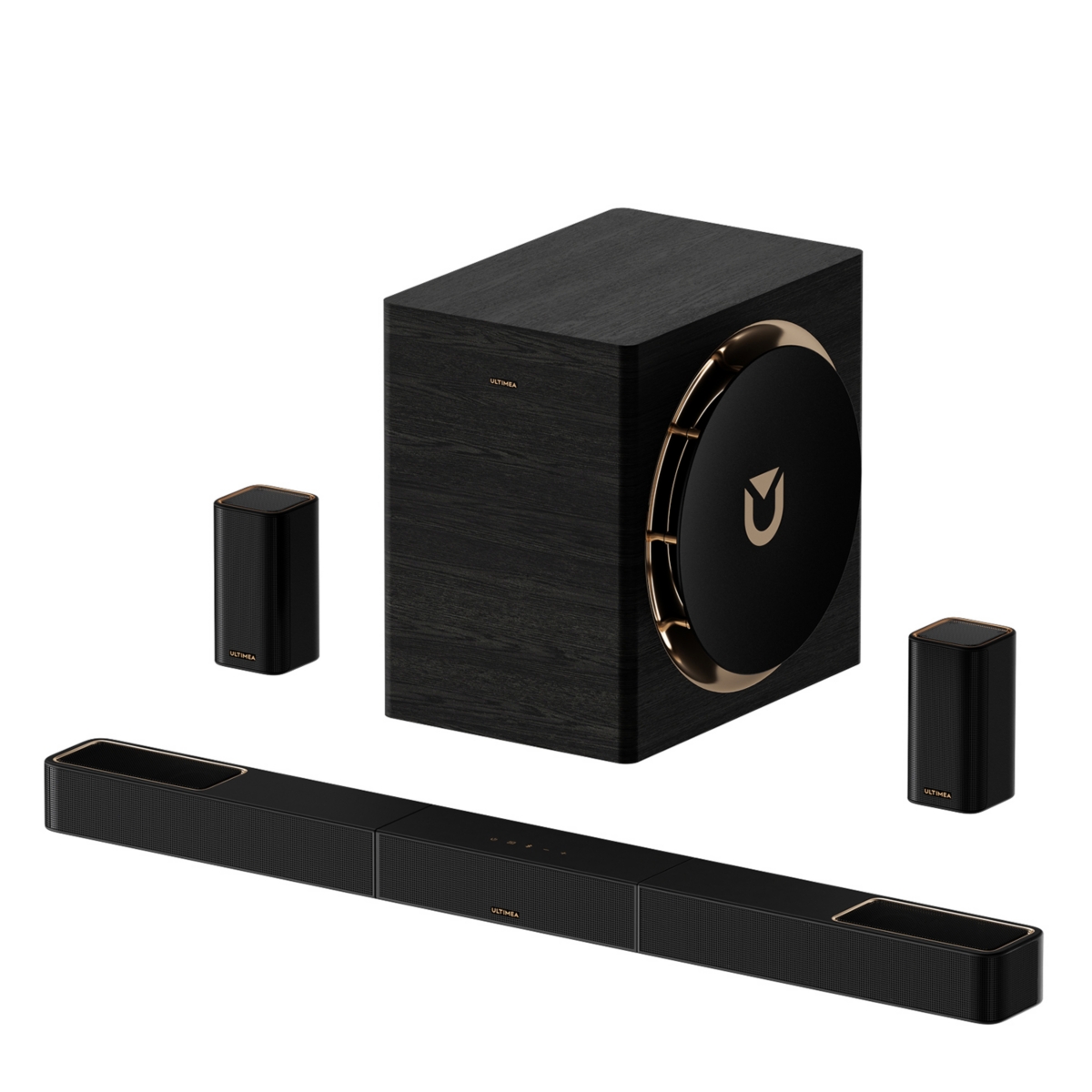 Skywave X70 7.1.4ch Professional Wireless Surround Sound System for Tv w/Dolby Atmos, 980W Sound Bar with 10" Wireless Subwoofer