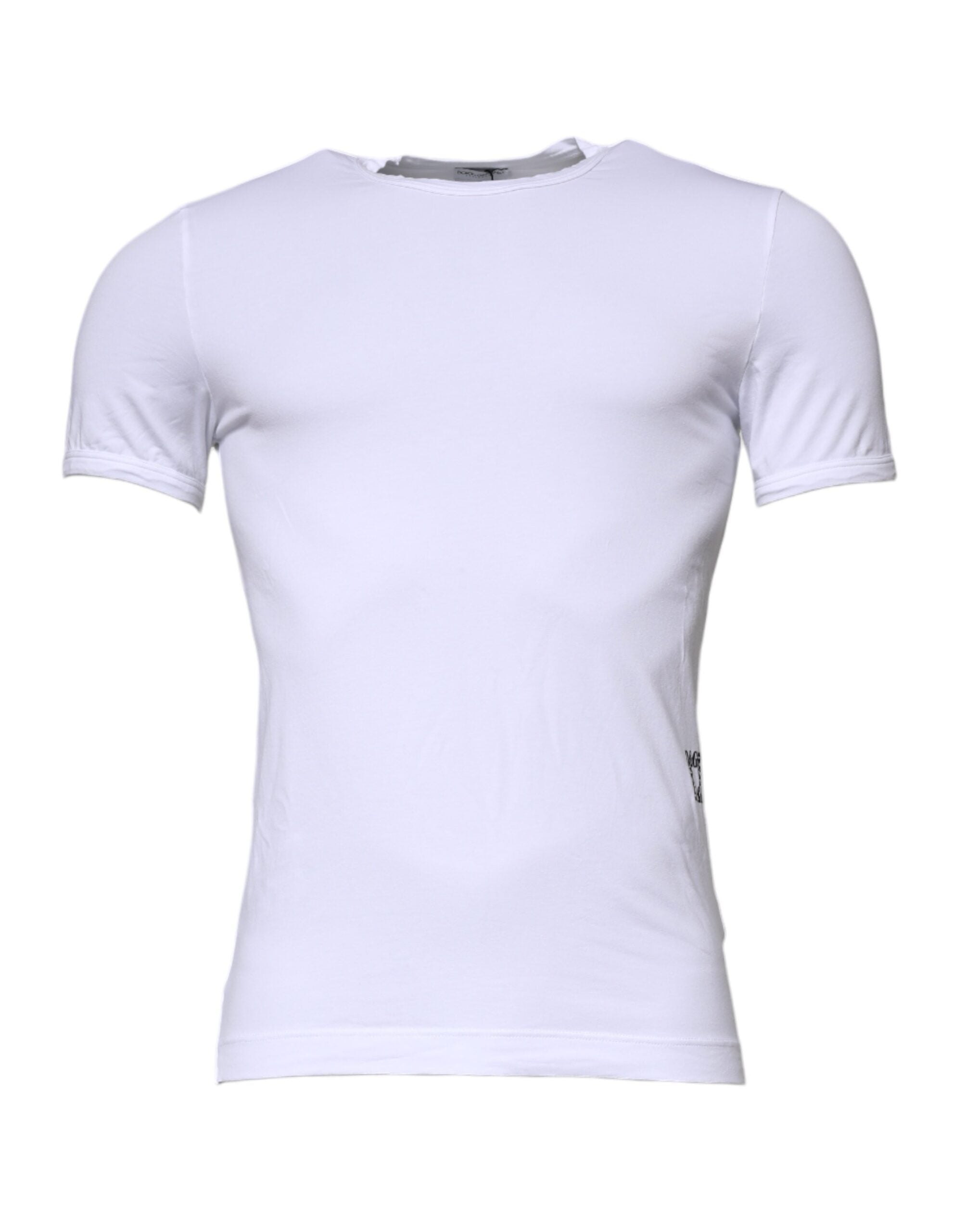 Cotton Stretch Crewneck T-Shirt — White