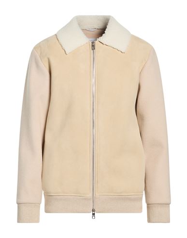 Man Jacket Sand Size 40 Cotton