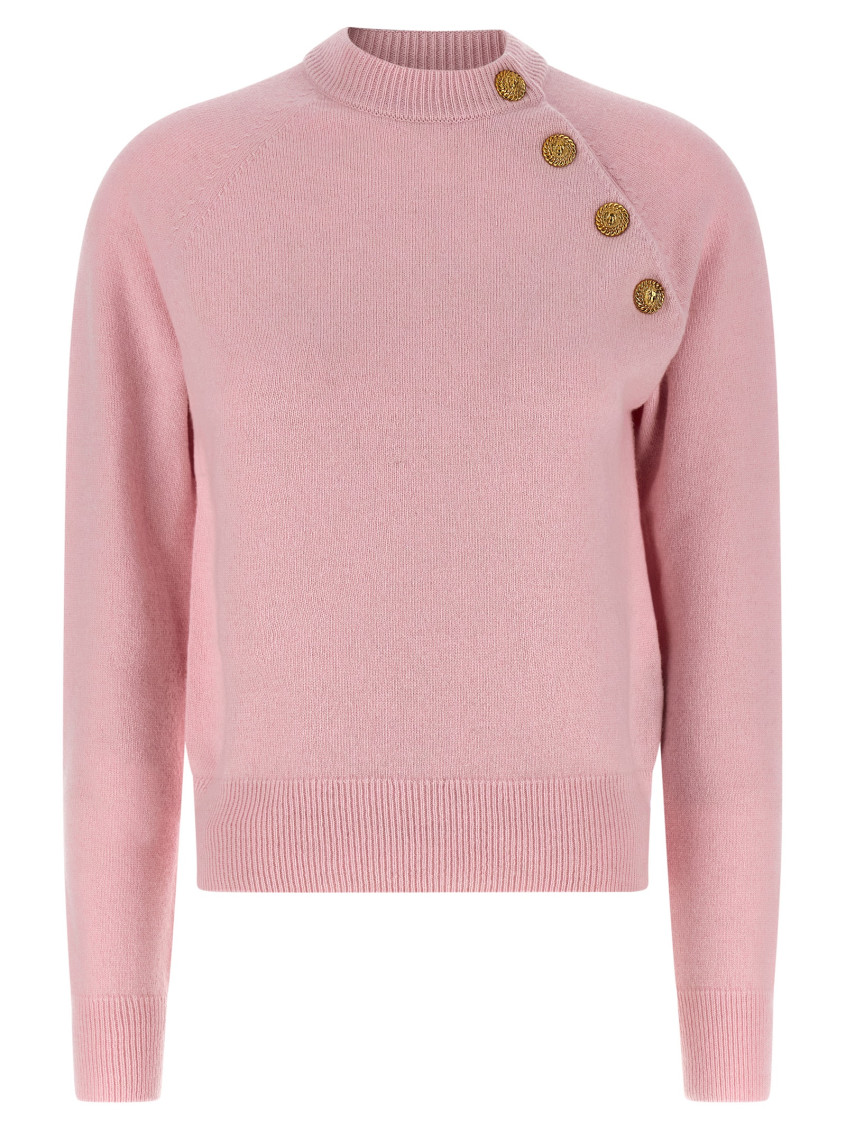 Balmain - crew neck long sleeve knit sweater