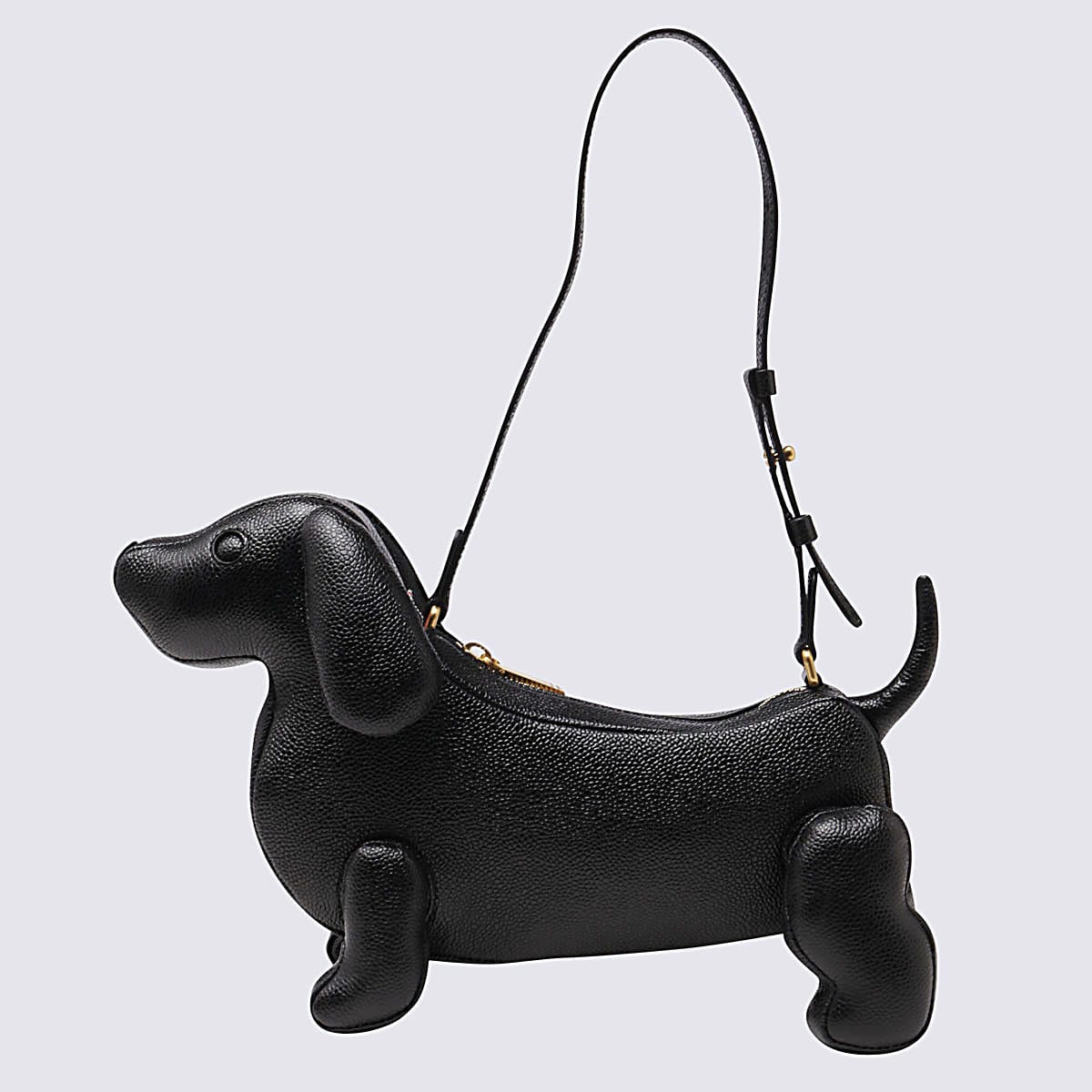 Black Leather Hector Shoulder Bag