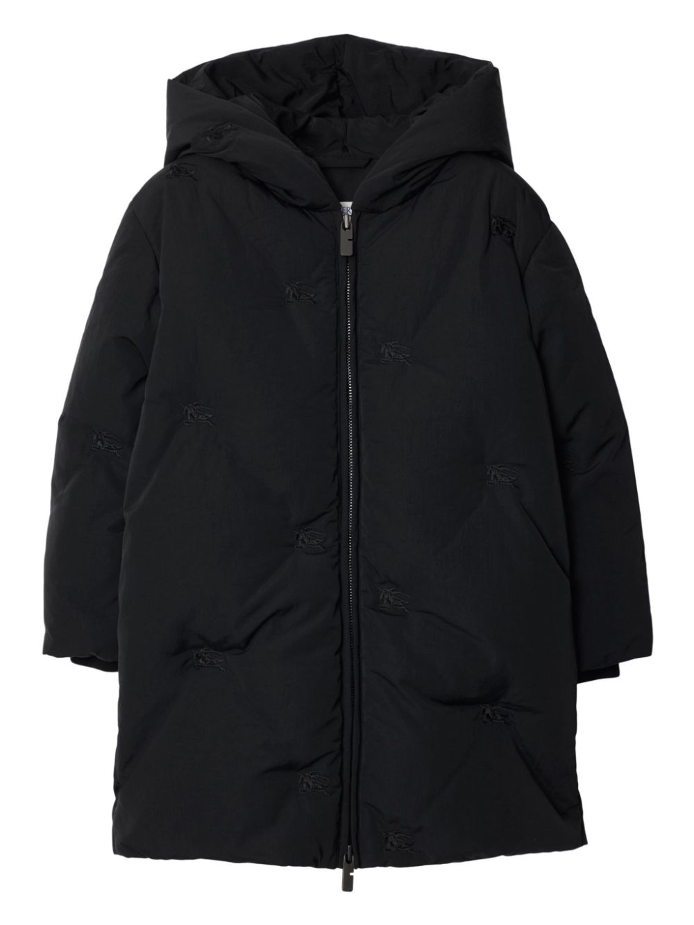 Logo-embroidered jacket - Black