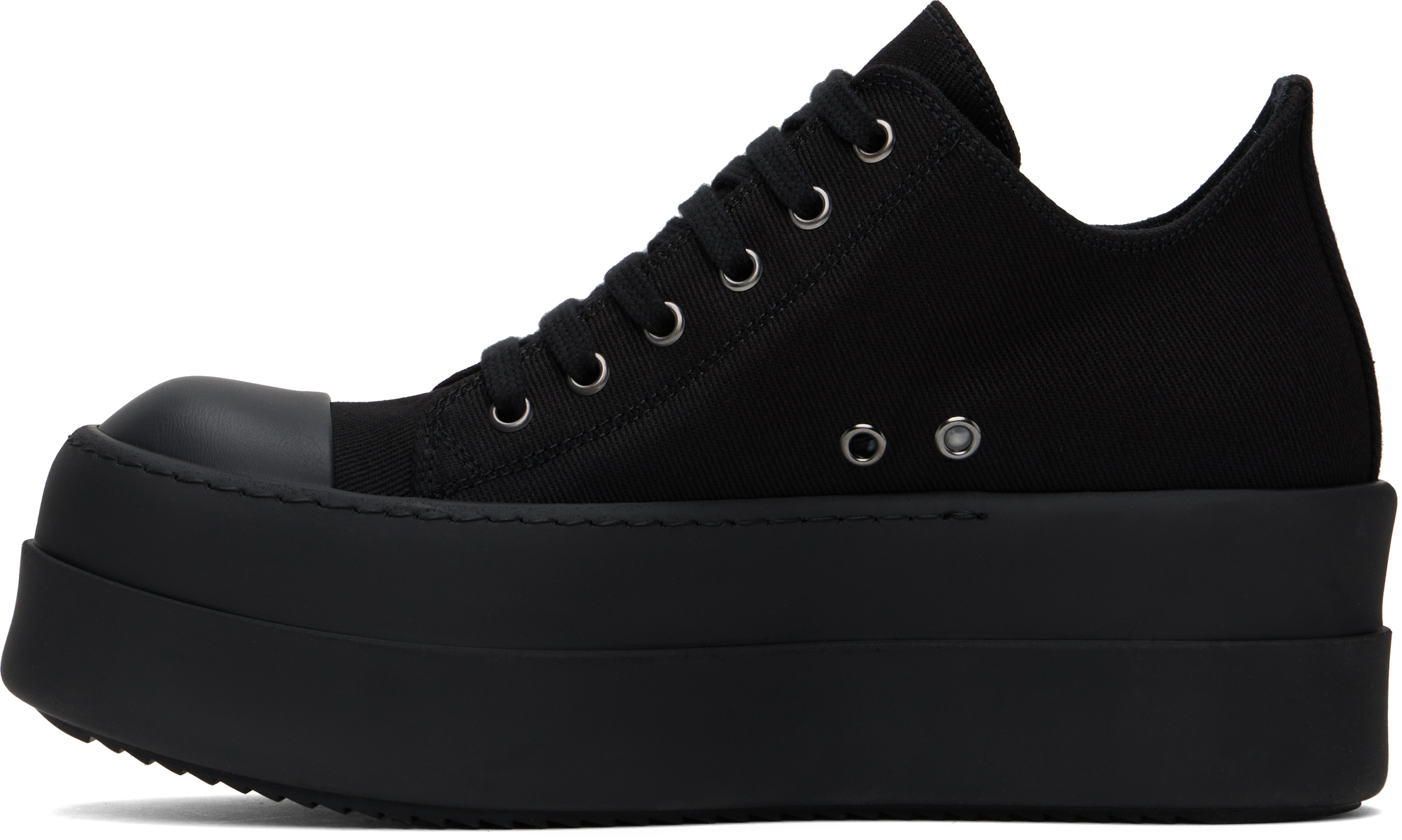 Rick Owens DRKSHDW Black Porterville Double Bumper Low Sneaks Sneakers
