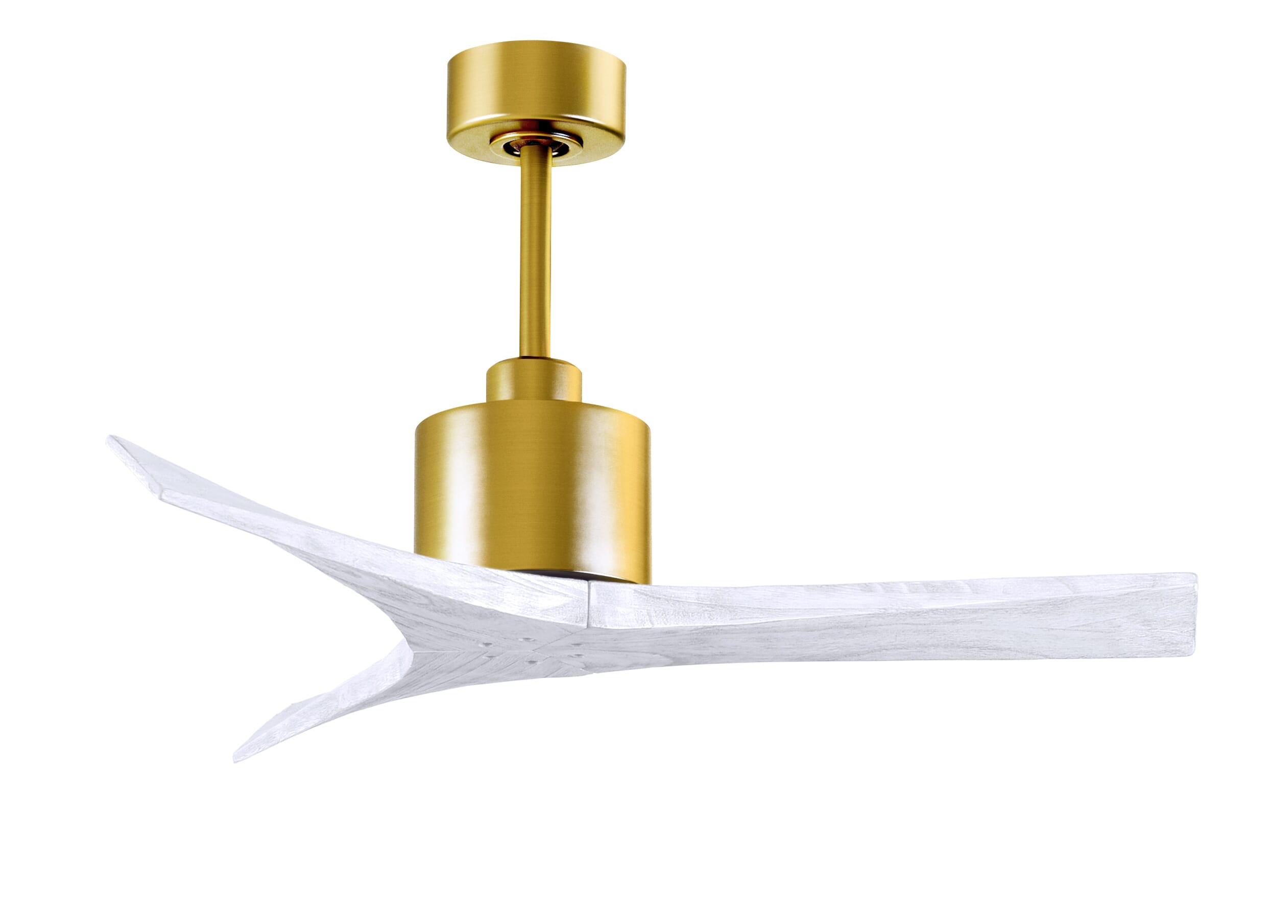 Mollywood 6-Speed Ceiling Fan in Brushed Brass with Matte White blade