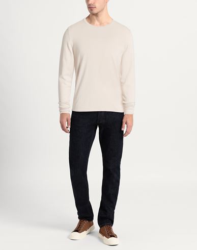 Man Sweater Beige Size 40 Cotton