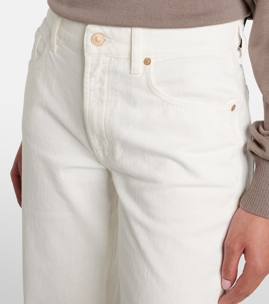 Tess cotton and hemp straight pants