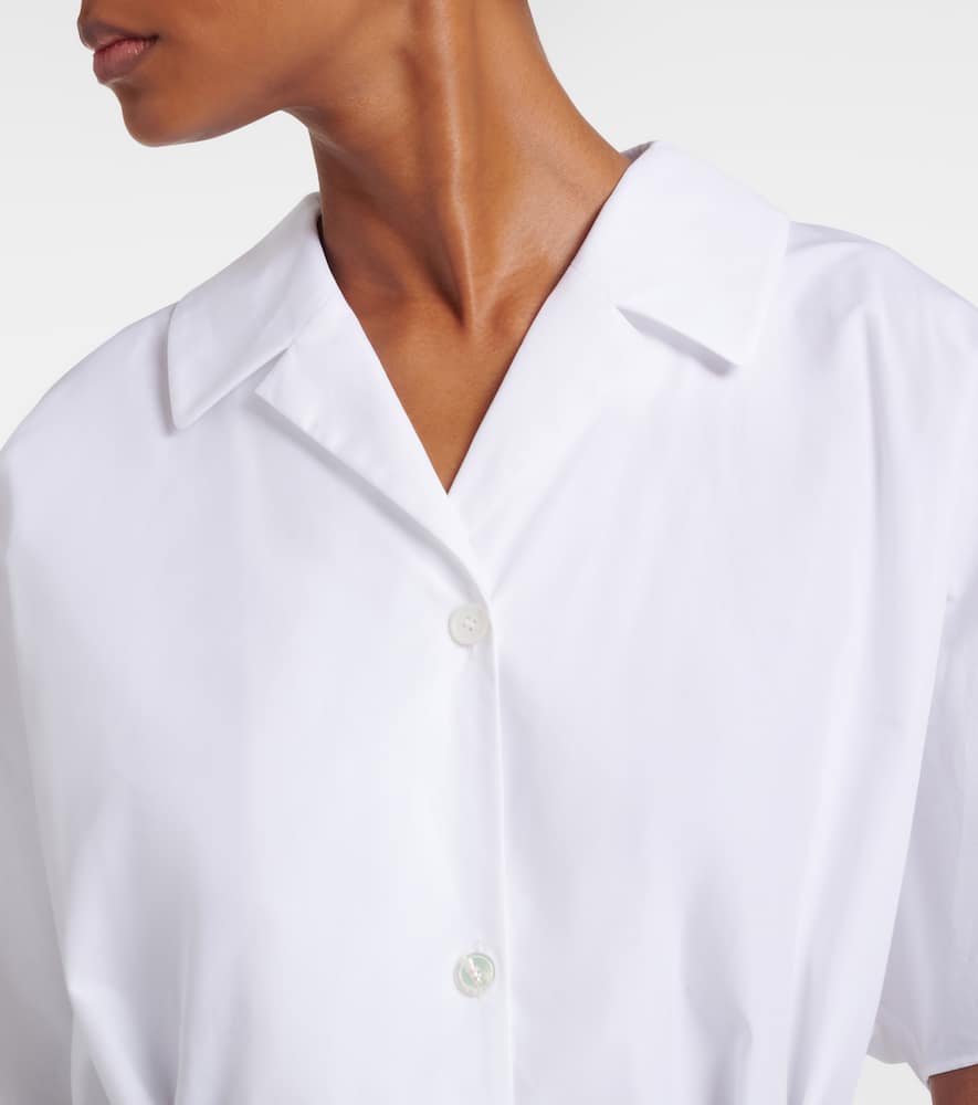 Carisma belted cotton poplin shirt