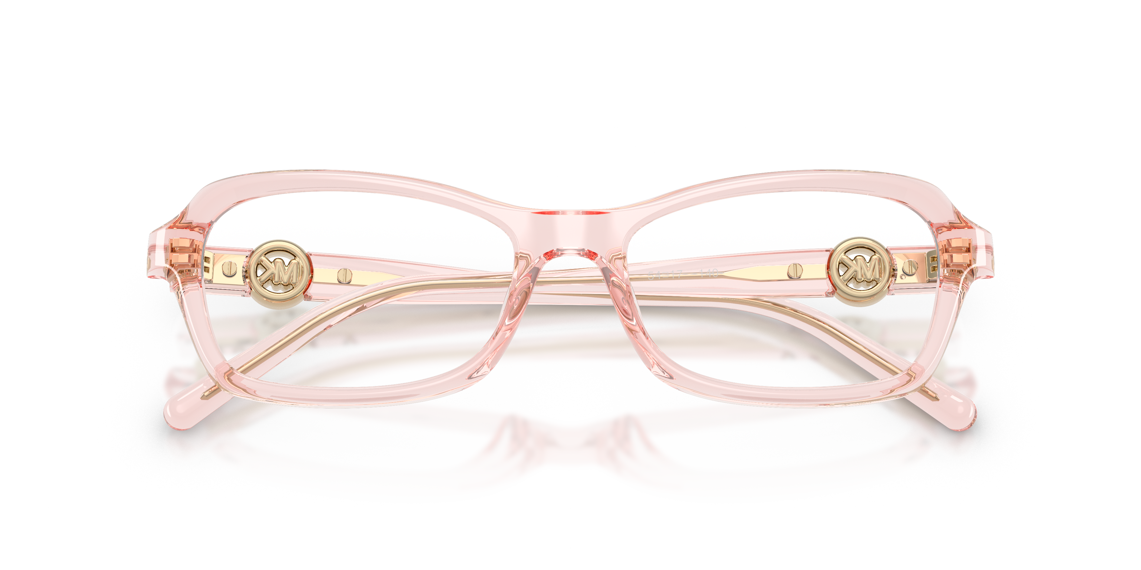 Michael Kors Mujer Michael Kors MK4182U HAKONE 3901 Monturas ópticas Inyectado Rosa Transparente Redonda Norma