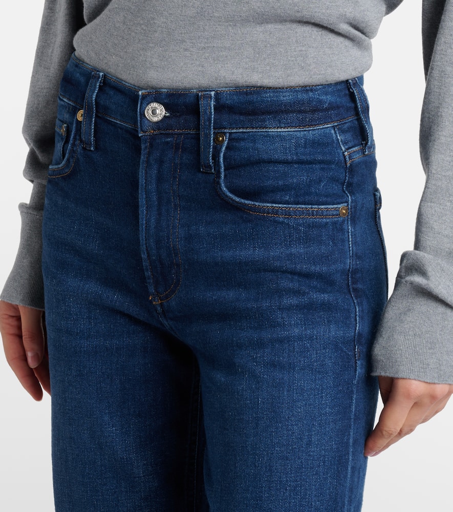 Delfina low-rise straight-leg jeans
