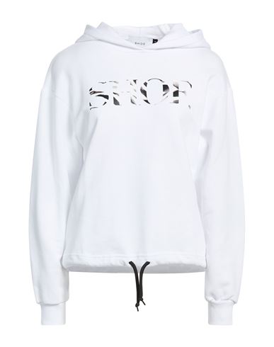Woman Sweatshirt White Size L Cotton