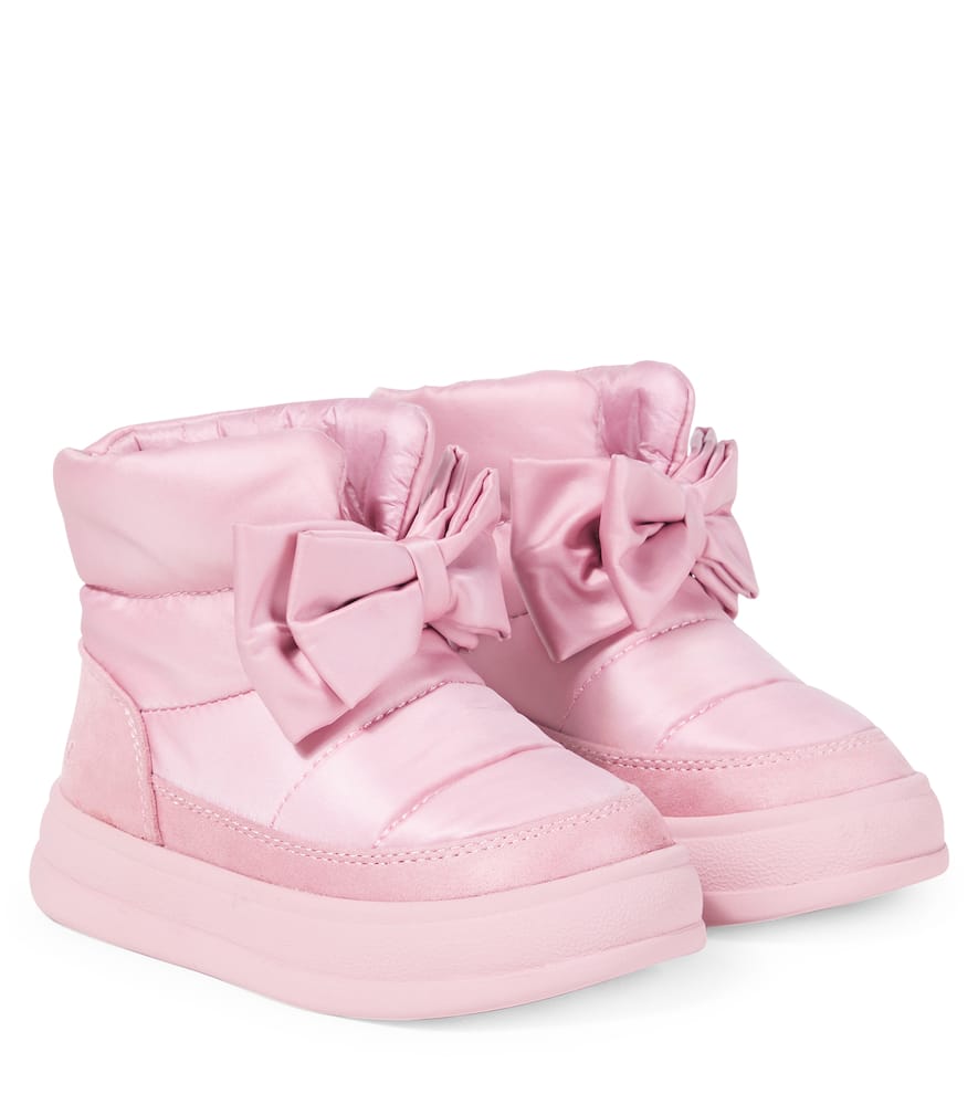 Bow-detail ankle boots