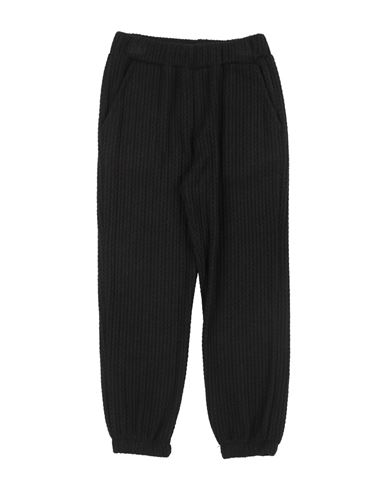 Kid Girl Pants Black Size 10 Viscose, Polyamide, Polyester