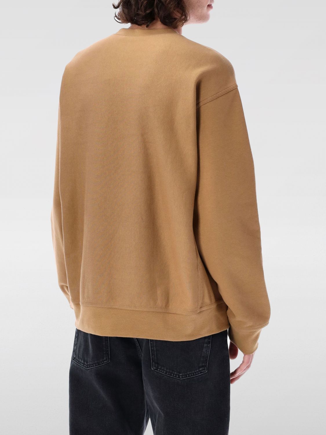 Sweatshirt Men color Beige