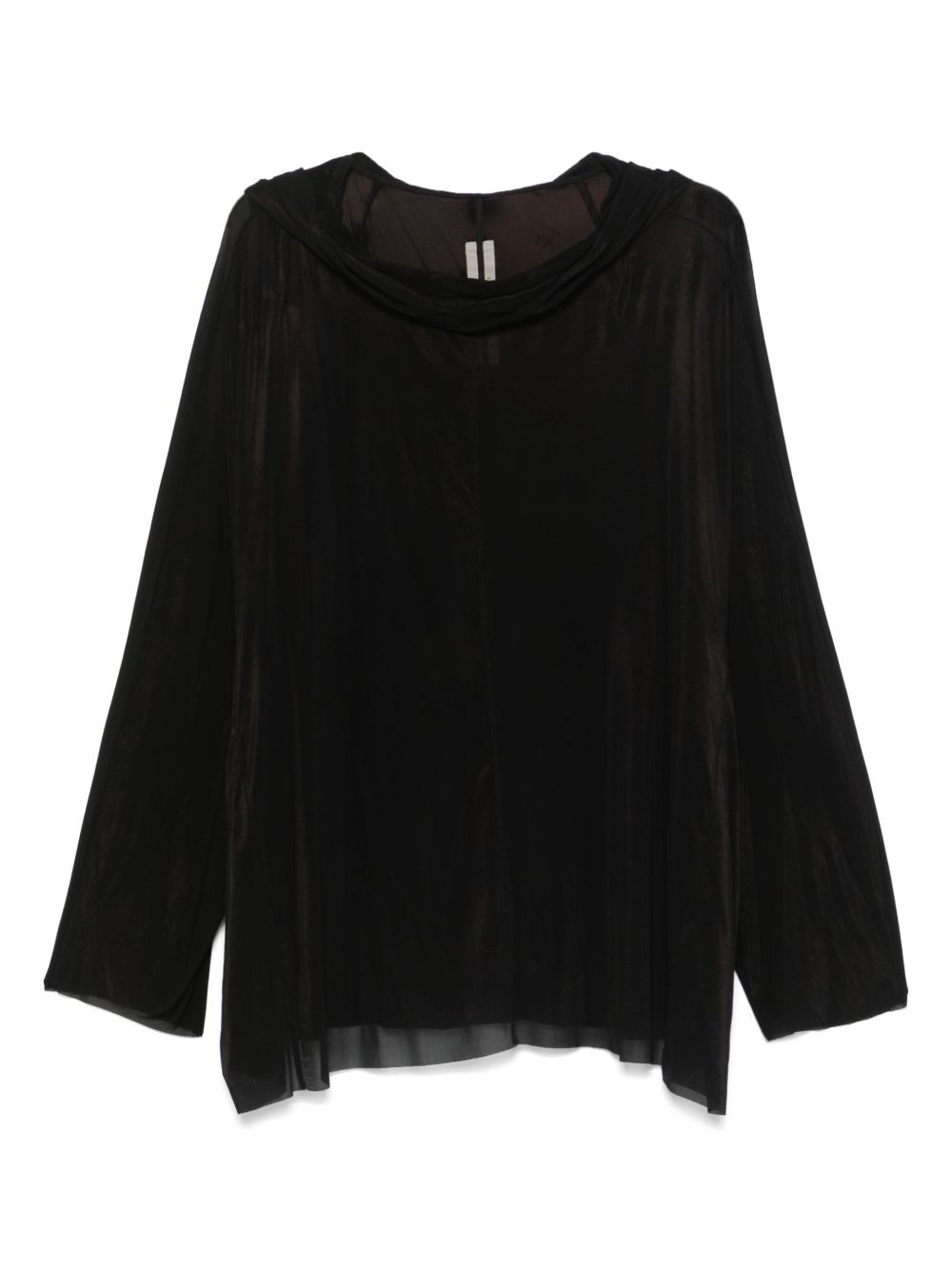 Rick Owens hooded tunic - Black