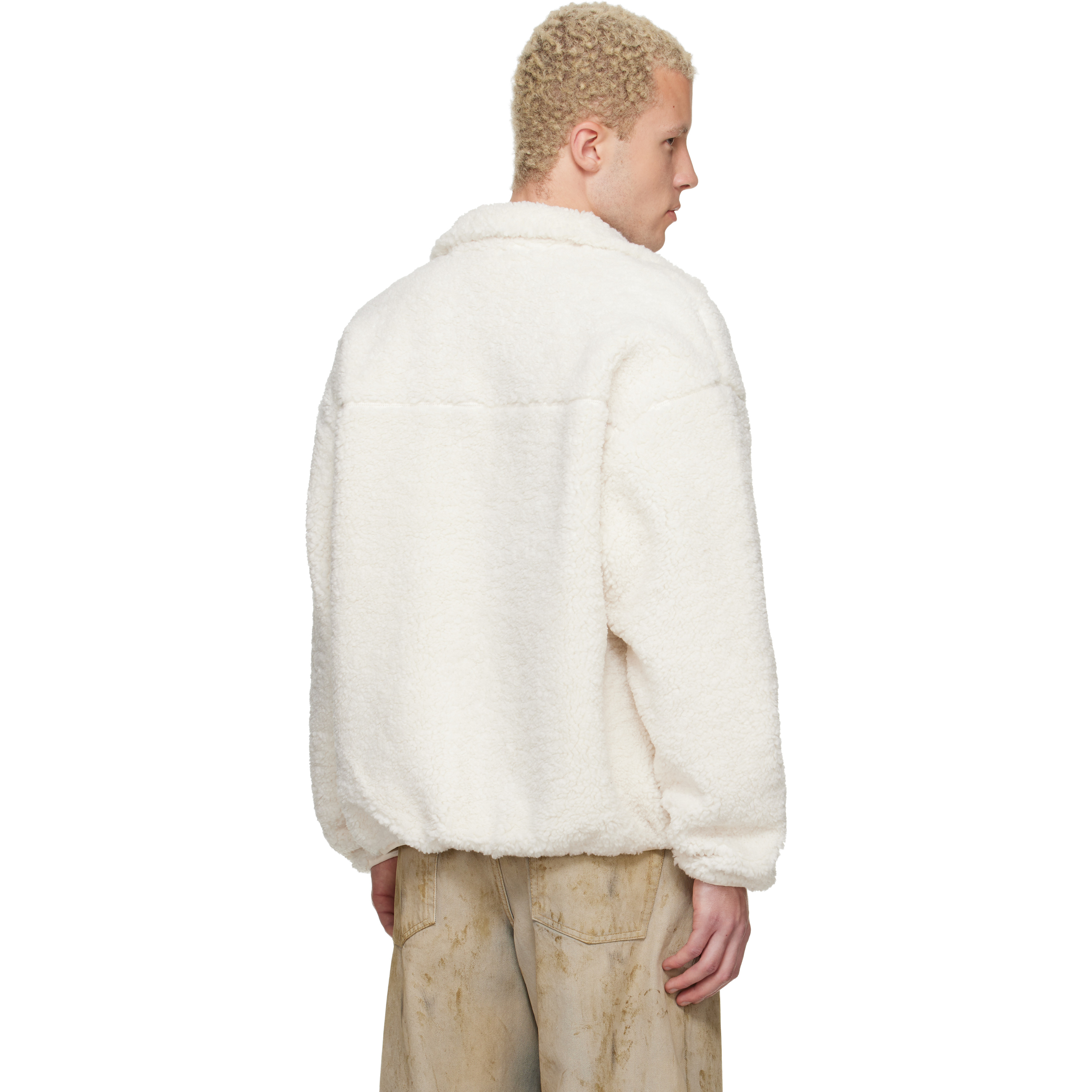 Off-White 'AAPENOW' Moonface Zip-Up Sweater