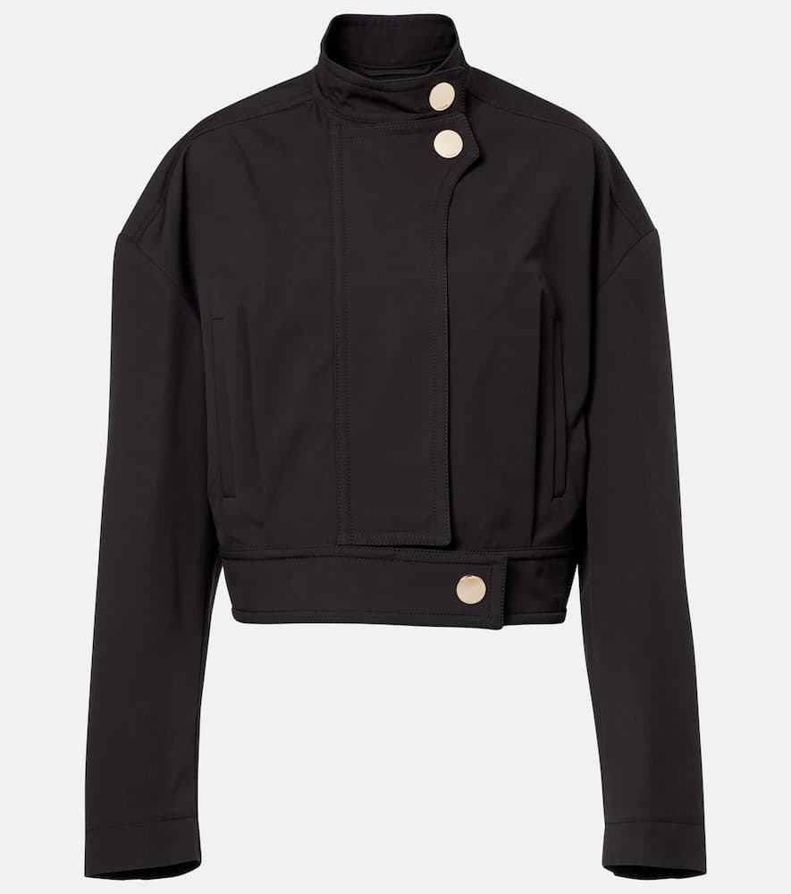 Riviera oversized cotton bomber jacket