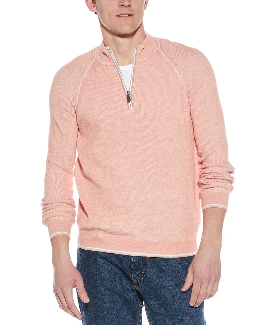 English Rib 1/4-Zip Mock Neck Sweater