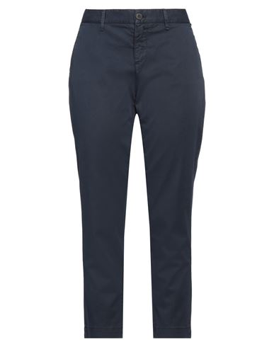 Roÿ Roger's Woman Pants Midnight blue Size 24 Cotton, Lyocell, Elastane