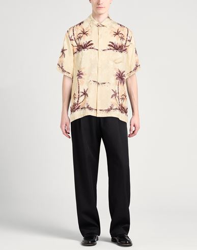 Man Shirt Beige Size 15 ¾ Silk