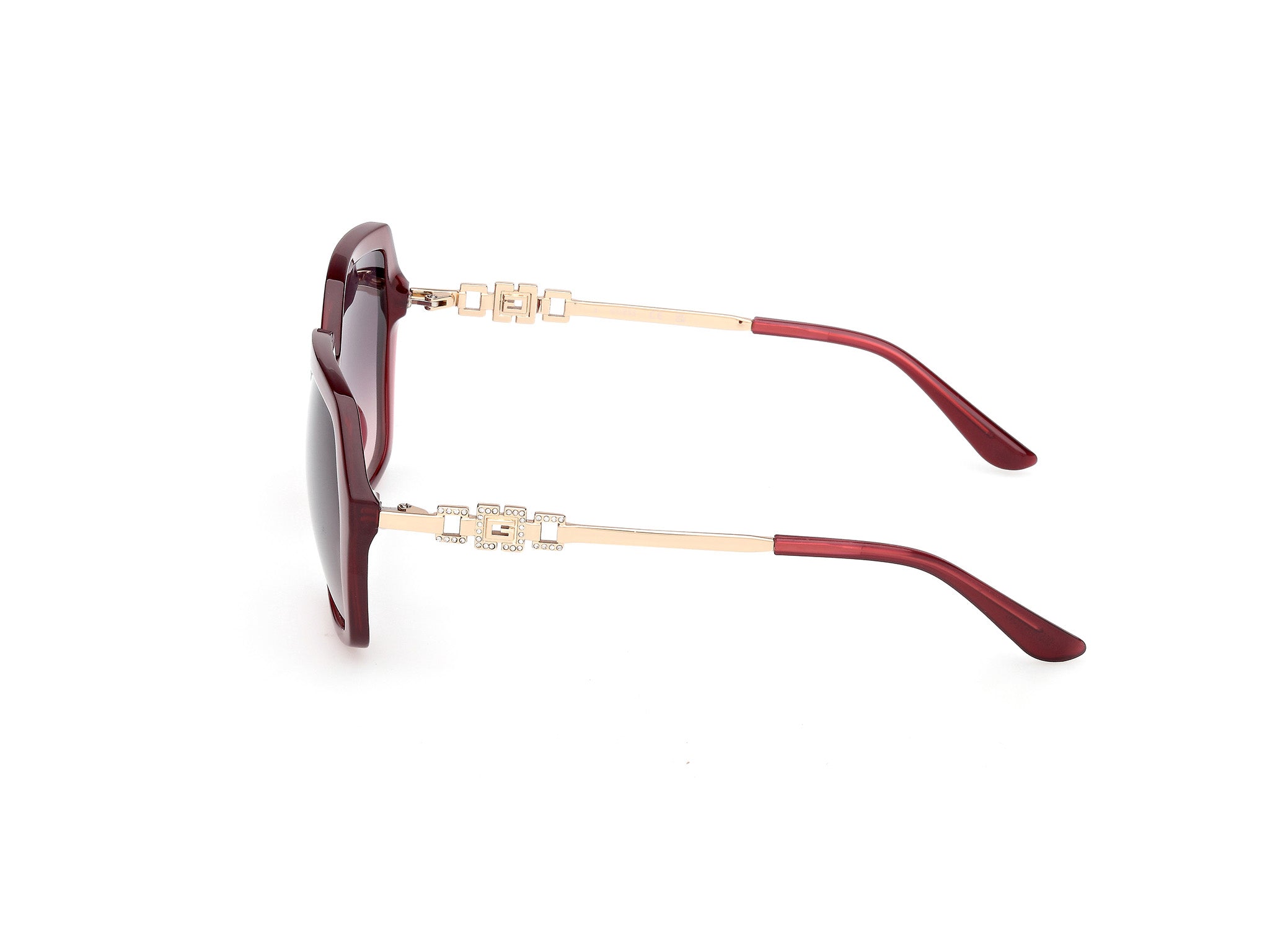Guess Mujer Guess GU00267 69Z Gafas de sol Inyectado Burdeos Violeta Geométrico Norma