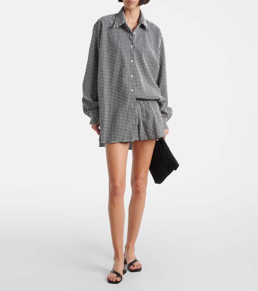 Gingham oversized shirt