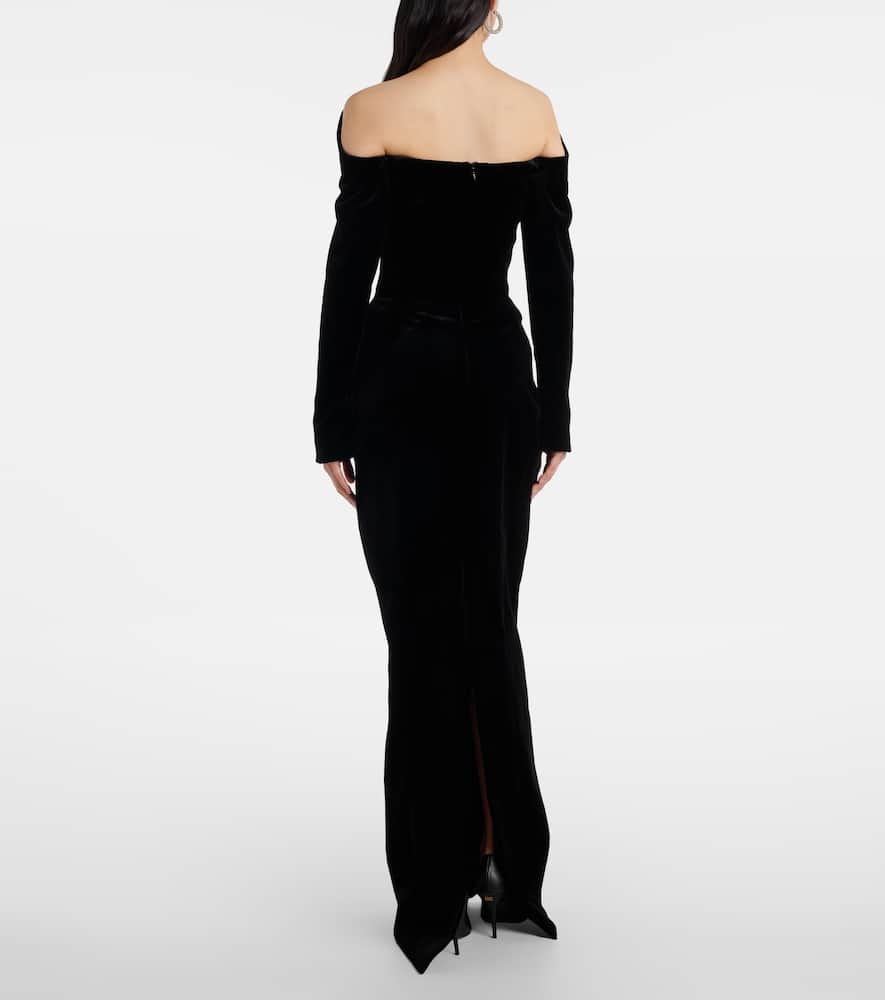 Re/edit Les Méduses velvet corset gown