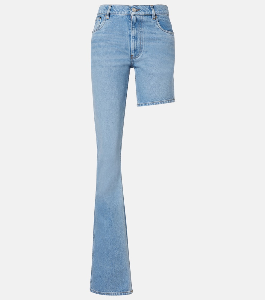 One-Leg Boyfriend wide-leg jeans